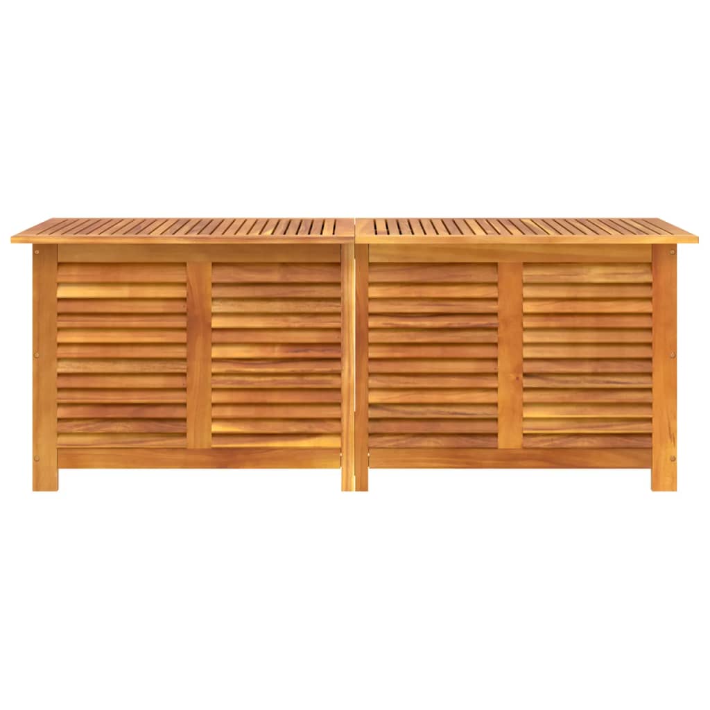 Pillow box with slats 150x50x56 cm solid acacia wood