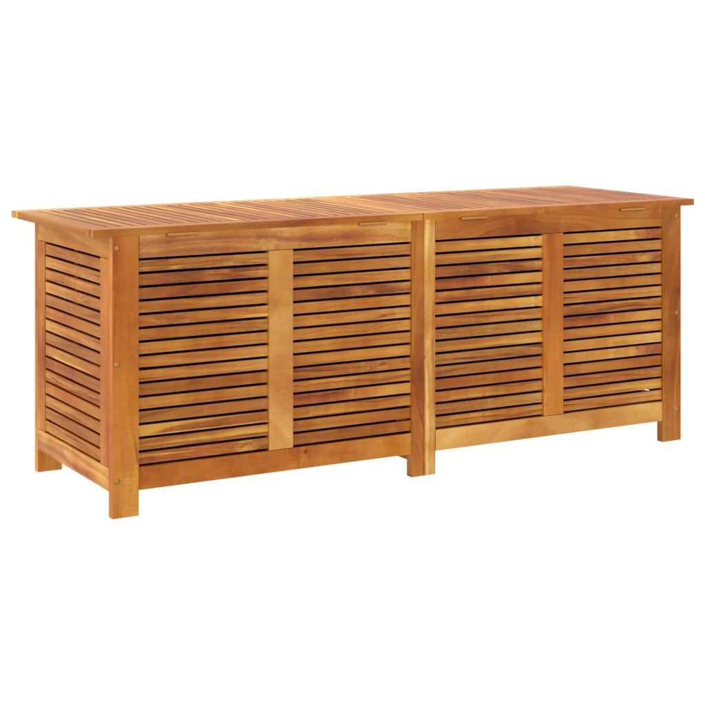 Pillow box with slats 150x50x56 cm solid acacia wood