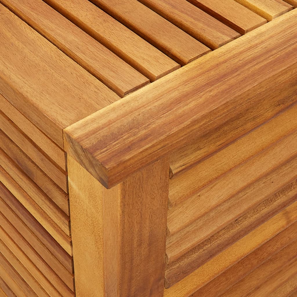 Pillow box with slats 150x50x56 cm solid acacia wood
