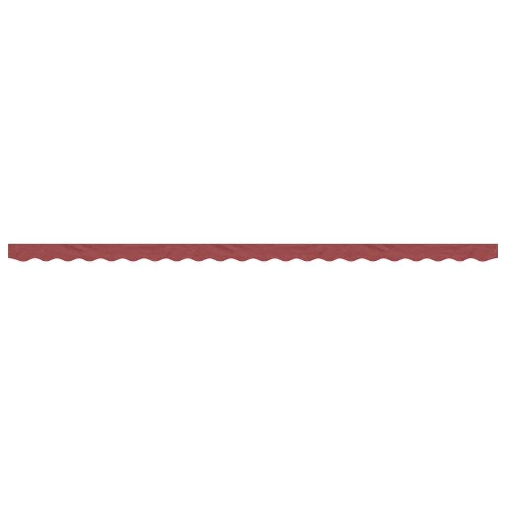 Replacement fabric for awning cover burgundy stripe 5 m