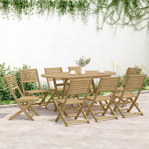 Sammenleggbare hagestoler 8 stk 48,5x61,5x87 cm heltre akasie