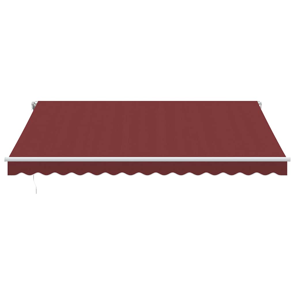 Automatisk uttrekkbar markise burgunder 400x300 cm