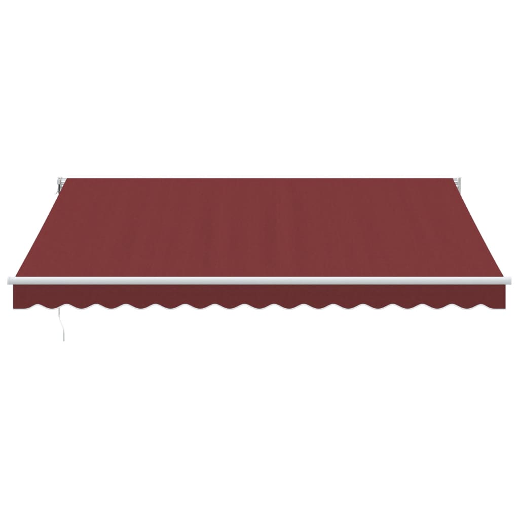 Automatisk uttrekkbar markise burgunder 400x300 cm