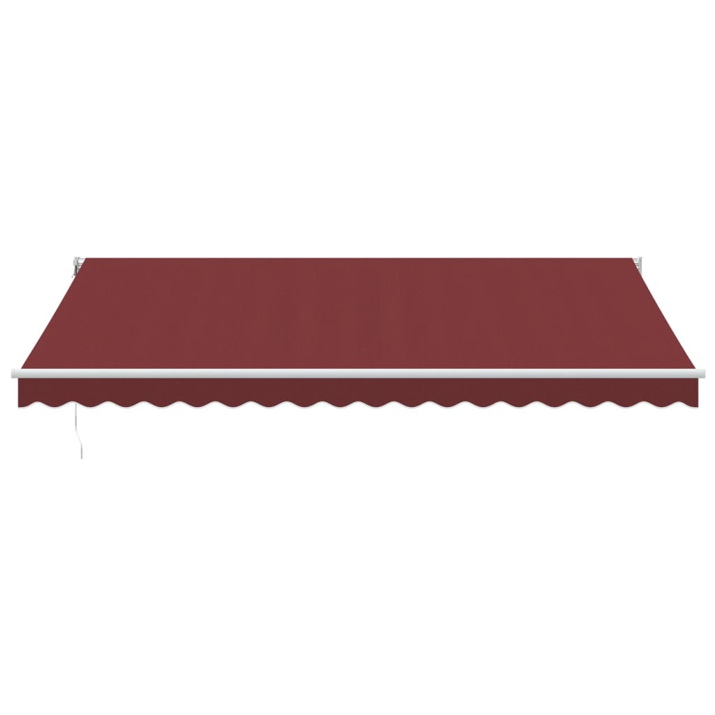 Automatisk uttrekkbar markise burgunder 450x300 cm