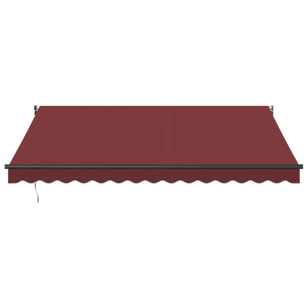 Automatisk uttrekkbar markise burgunder 400x300 cm