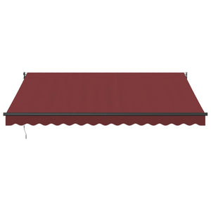 Automatisk uttrekkbar markise burgunder 400x300 cm