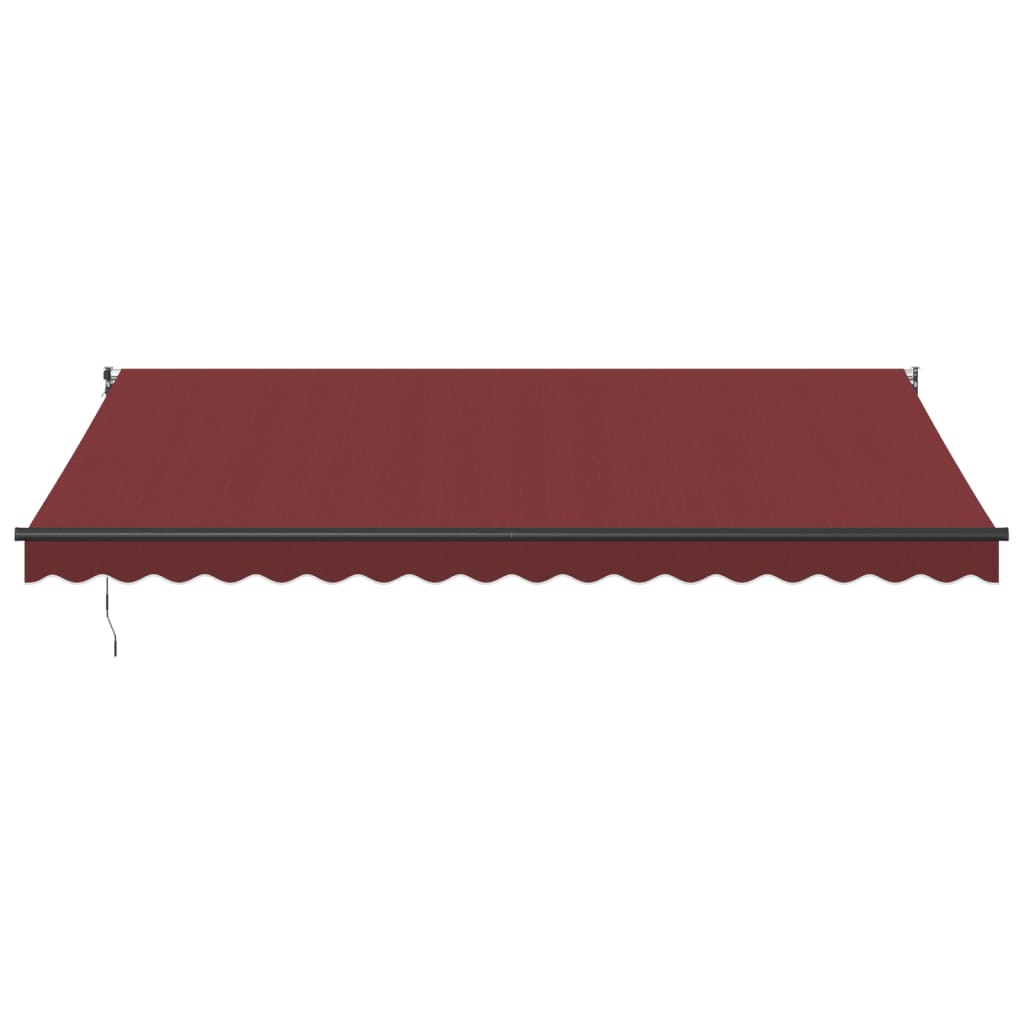 Automatisk uttrekkbar markise burgunder 450x300 cm