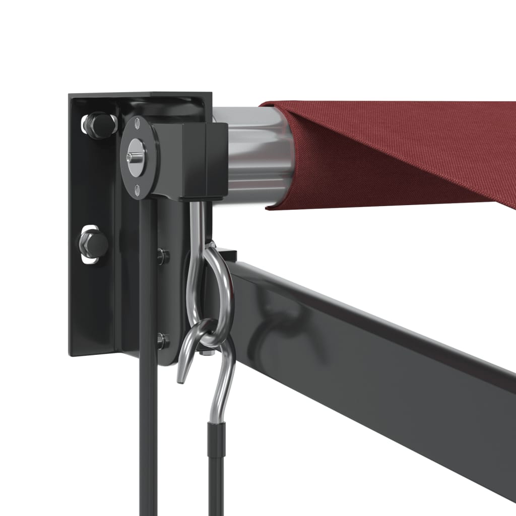 Automatisk uttrekkbar markise burgunder 450x300 cm
