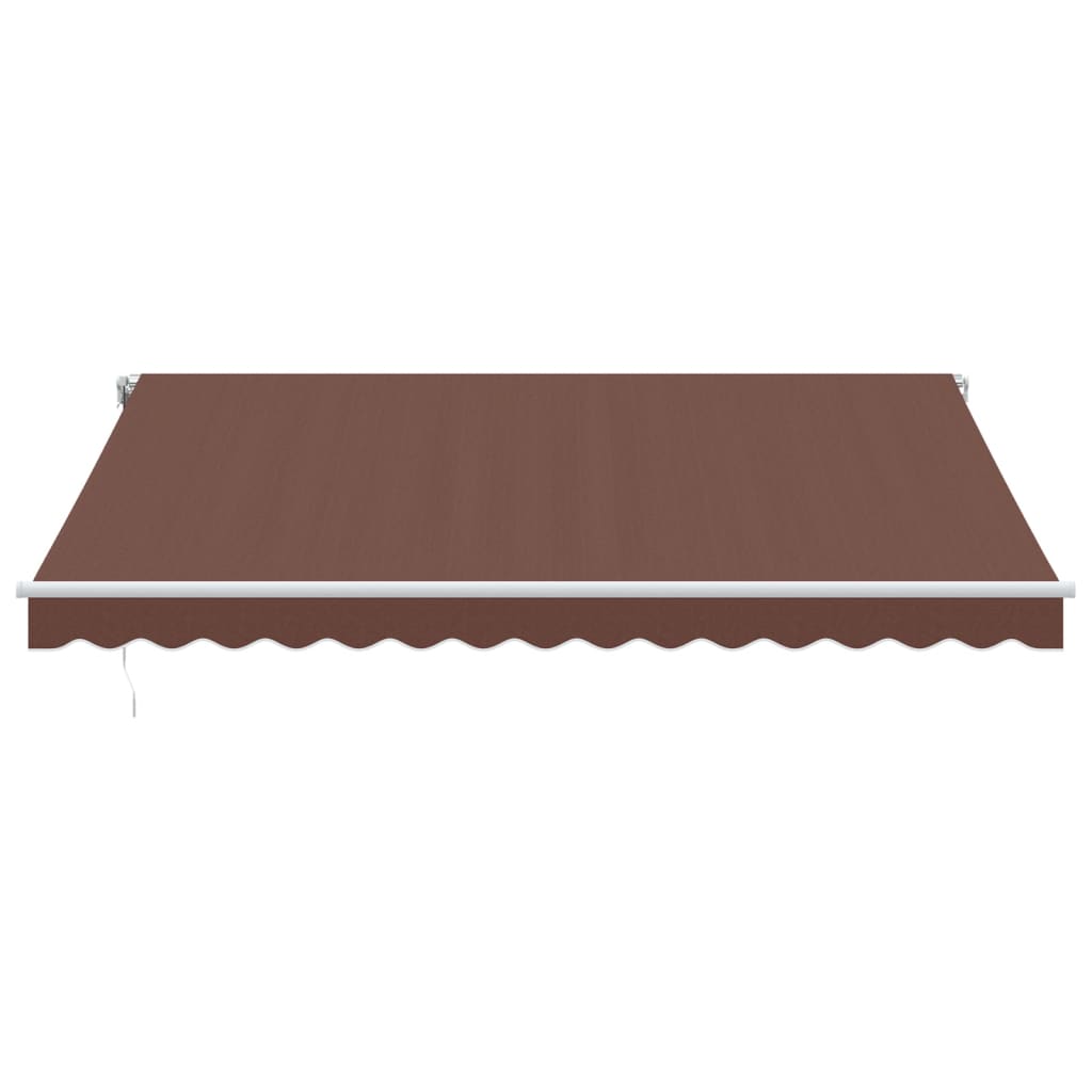 Automatisk uttrekkbar markise brun 400x350 cm