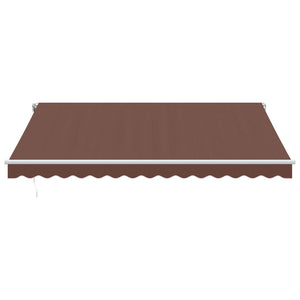 Automatisk uttrekkbar markise brun 400x350 cm
