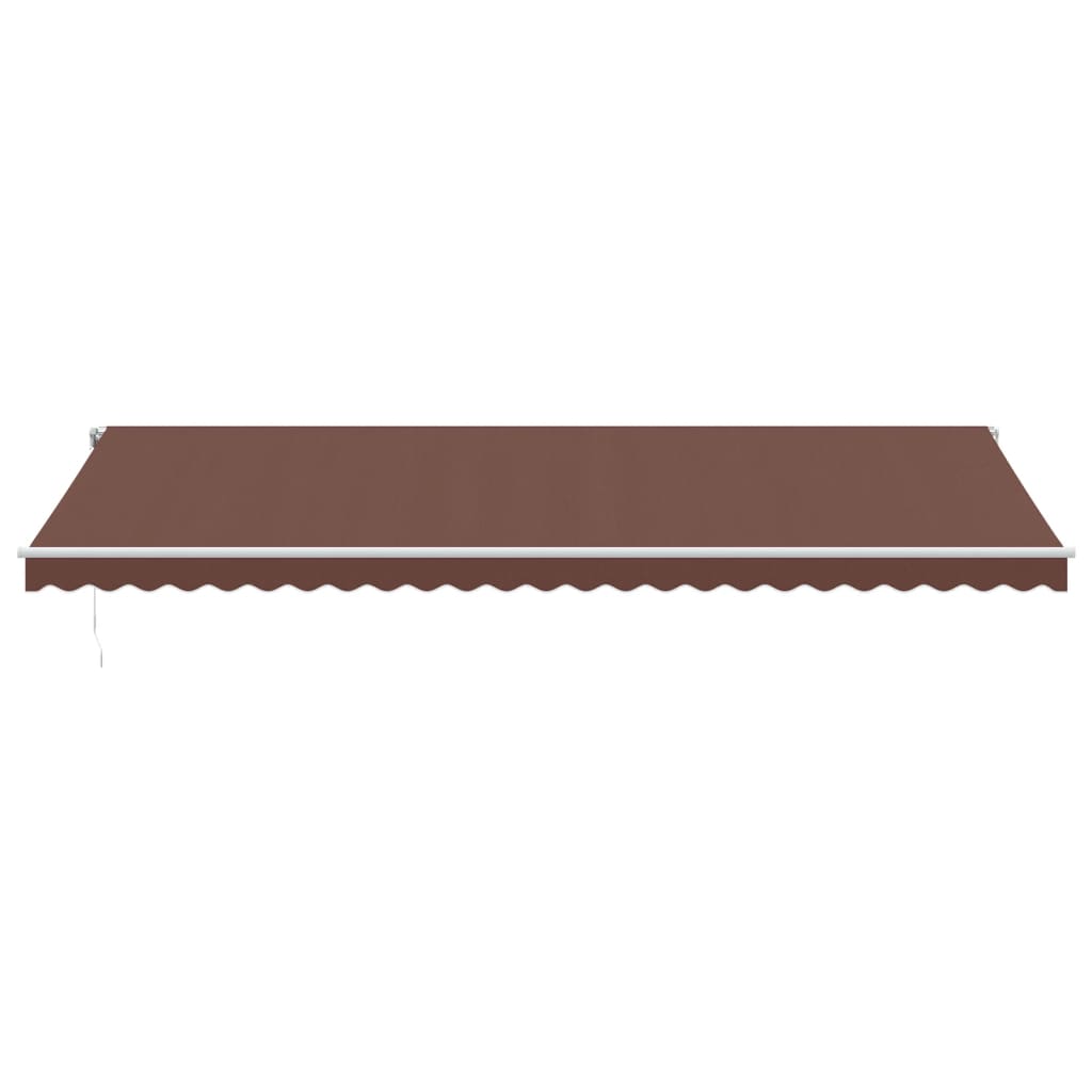 Automatisk uttrekkbar markise brun 600x350 cm