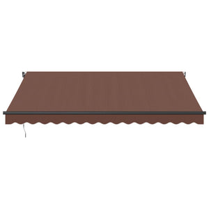 Automatisk uttrekkbar markise brun 400x350 cm