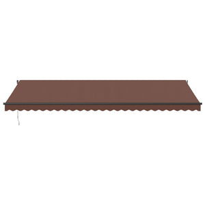Automatisk uttrekkbar markise brun 600x350 cm