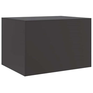 Hagesalongbord svart 67x50x44 cm stål