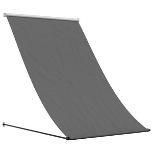 Uttrekkbar markise antrasitt 150x150 cm stoff og stål