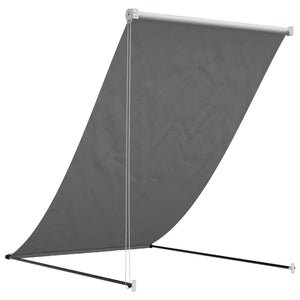 Uttrekkbar markise antrasitt 150x150 cm stoff og stål