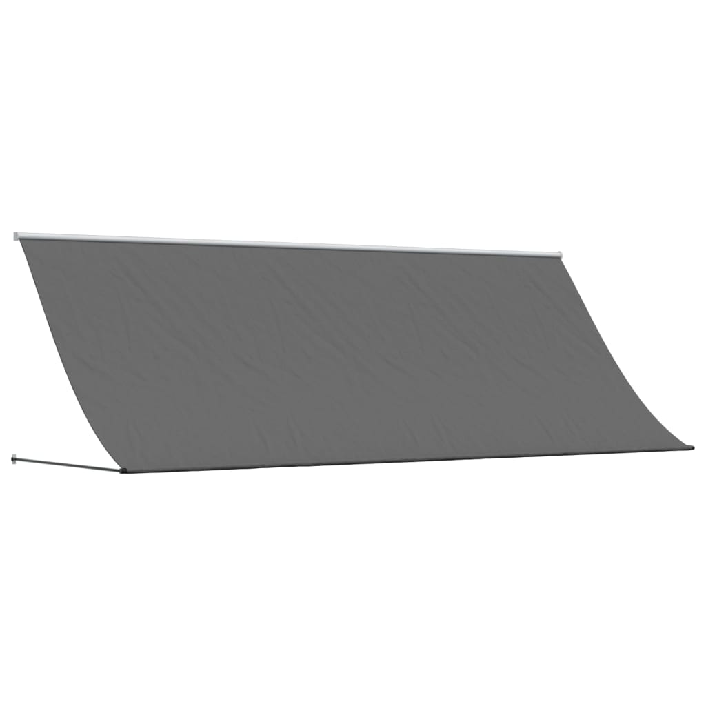 Retractable awning anthracite 350x150 cm fabric and steel