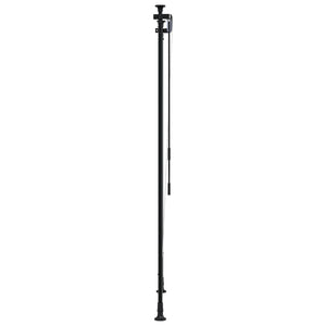 Utendørs rullegardin blå og hvit 100x270 cm stoff og stål
