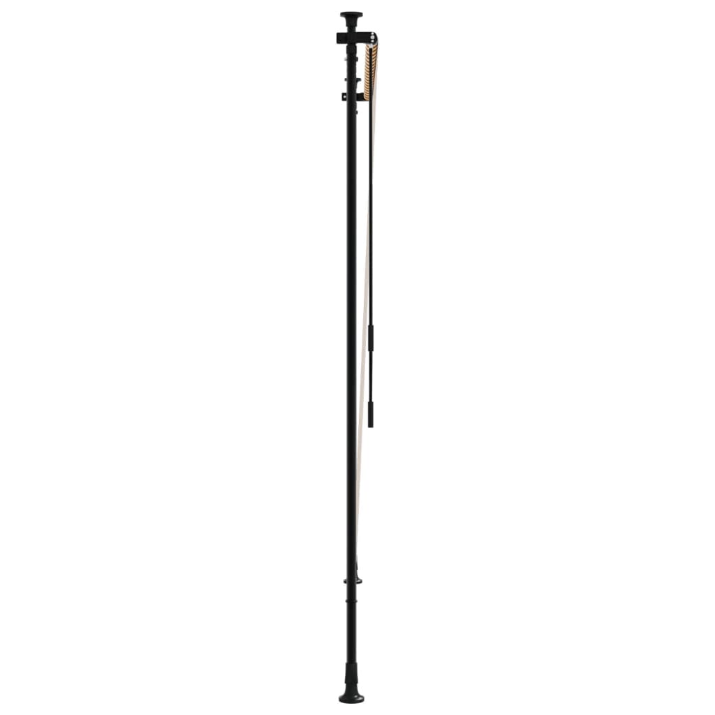 Utendørs rullegardin oransje og hvit 200x270 cm stoff og stål