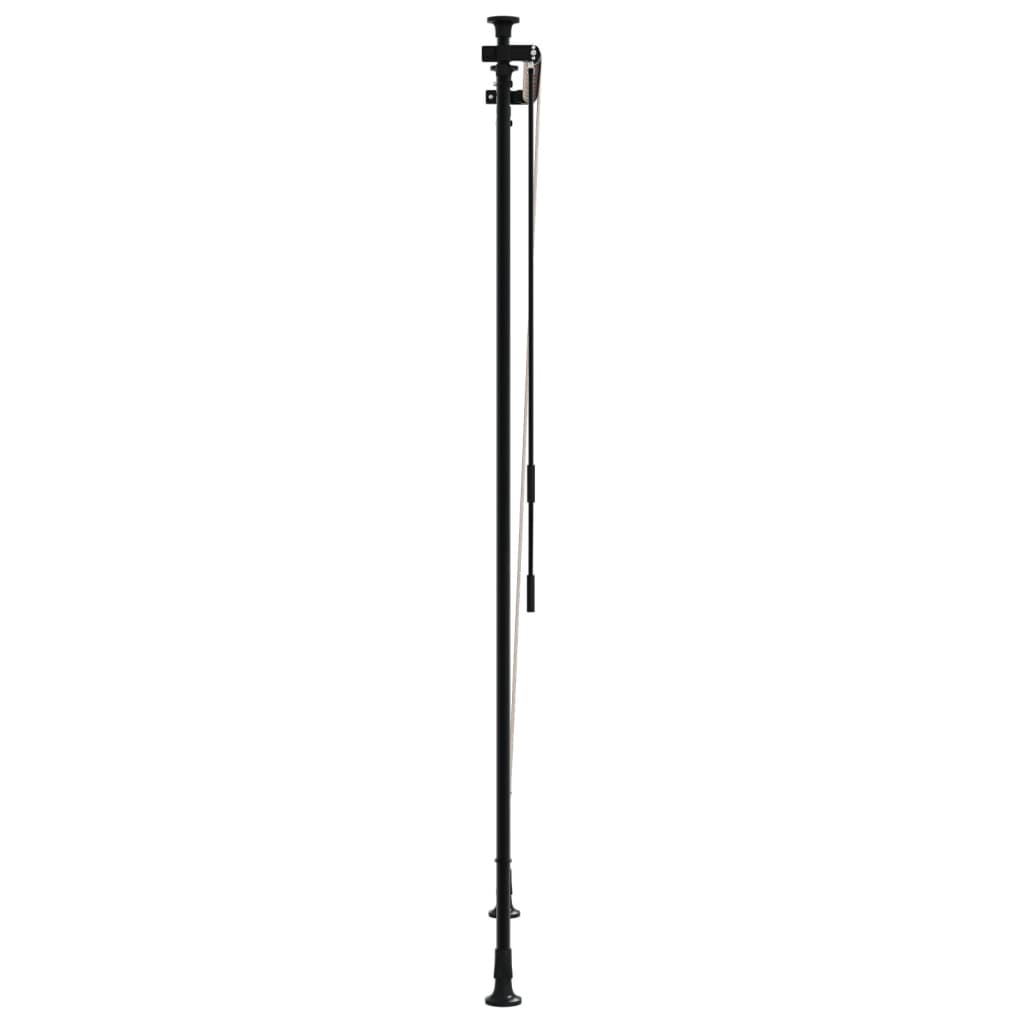 Utendørs rullegardin gul og hvit 100x270 cm stoff og stål