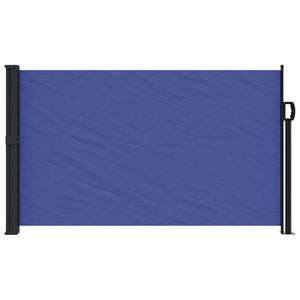 Uttrekkbar sidemarkise blå 117x300 cm