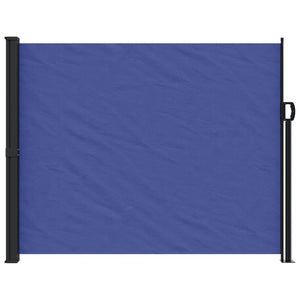 Uttrekkbar sidemarkise blå 160x500 cm