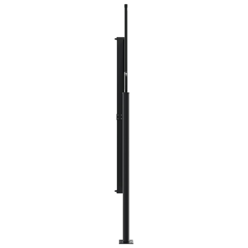 Uttrekkbar sidemarkise blå 160x500 cm