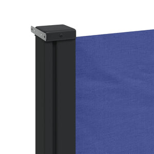 Uttrekkbar sidemarkise blå 160x500 cm