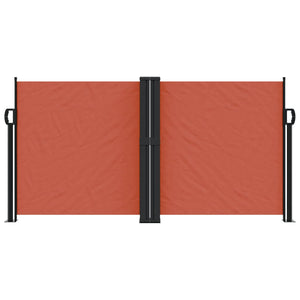 Uttrekkbar sidemarkise terrakotta 120x600 cm