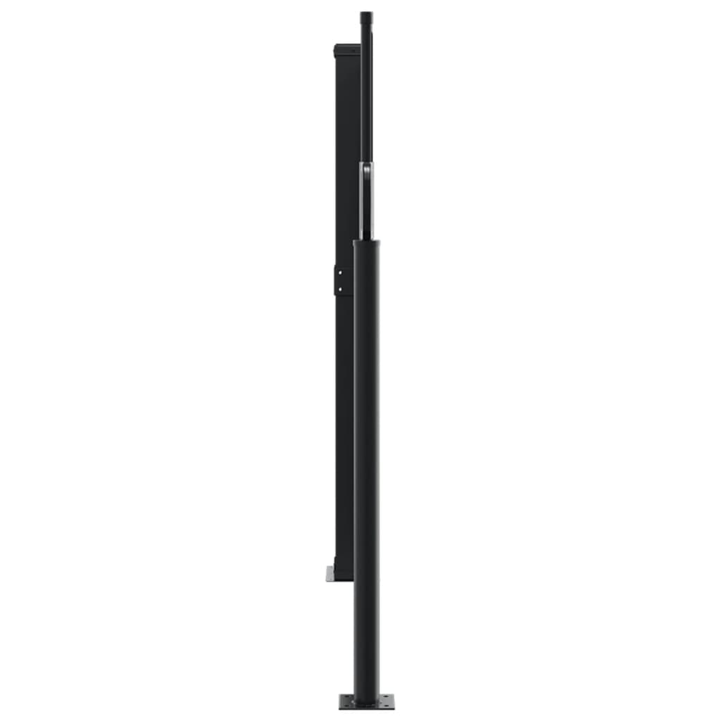 Uttrekkbar sidemarkise 120x1000 cm blå
