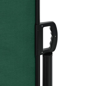 Uttrekkbar sidemarkise 220x1000 cm mørkegrønn