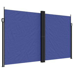 Uttrekkbar sidemarkise blå 200x1200 cm