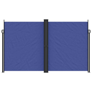 Uttrekkbar sidemarkise blå 200x1200 cm