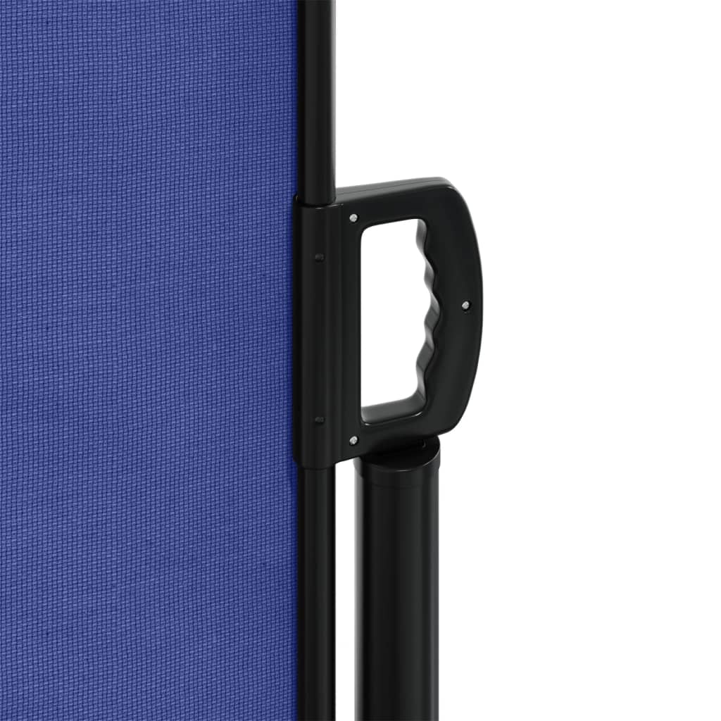 Uttrekkbar sidemarkise blå 200x1200 cm