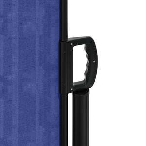 Uttrekkbar sidemarkise blå 200x1200 cm