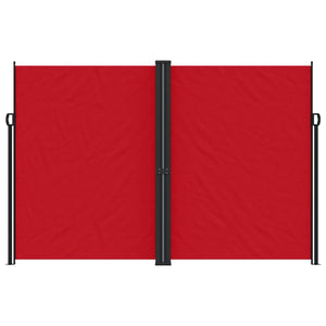 Uttrekkbar sidemarkise 220x1200 cm rød