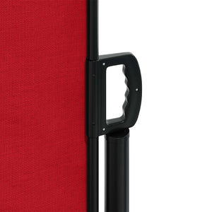 Uttrekkbar sidemarkise 220x1200 cm rød