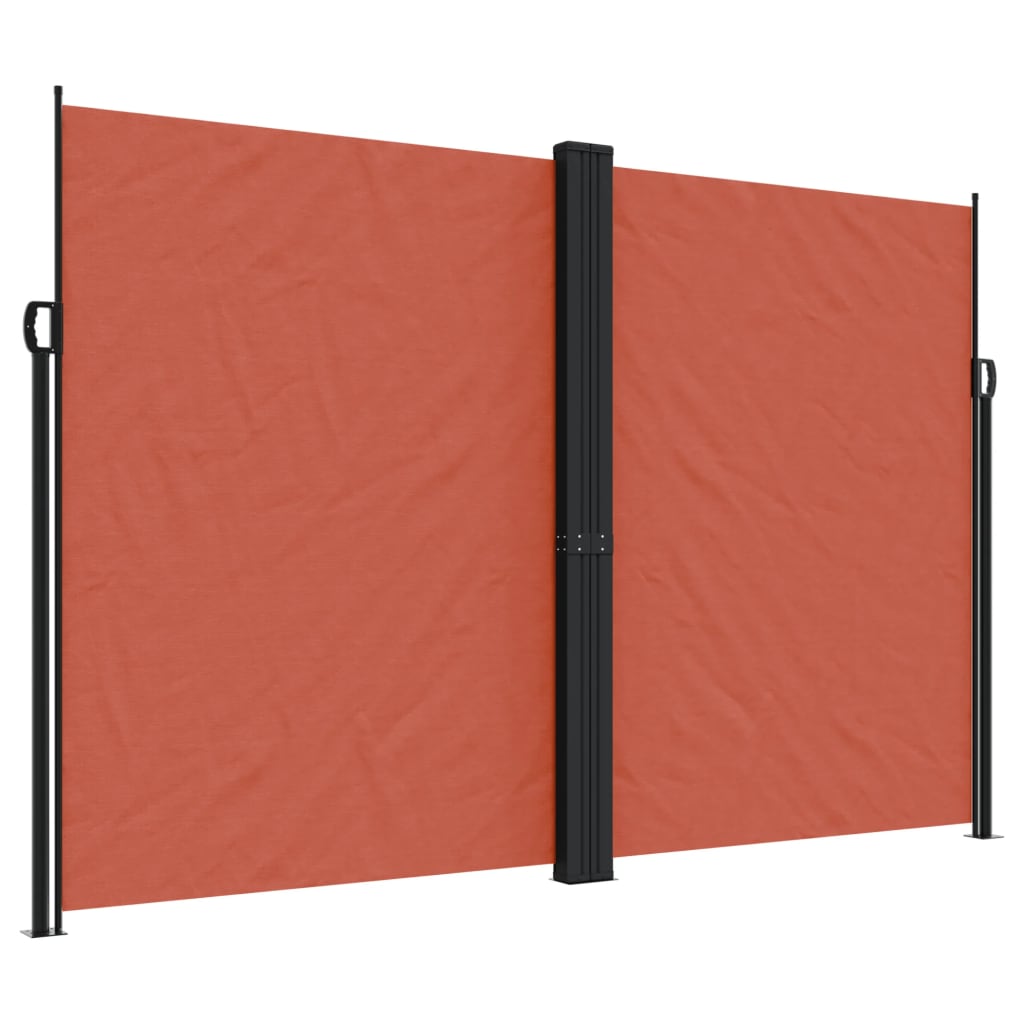 Uttrekkbar sidemarkise 220x1200 cm terrakotta