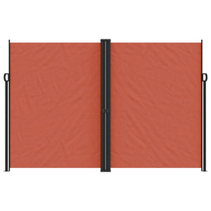 Uttrekkbar sidemarkise 220x1200 cm terrakotta