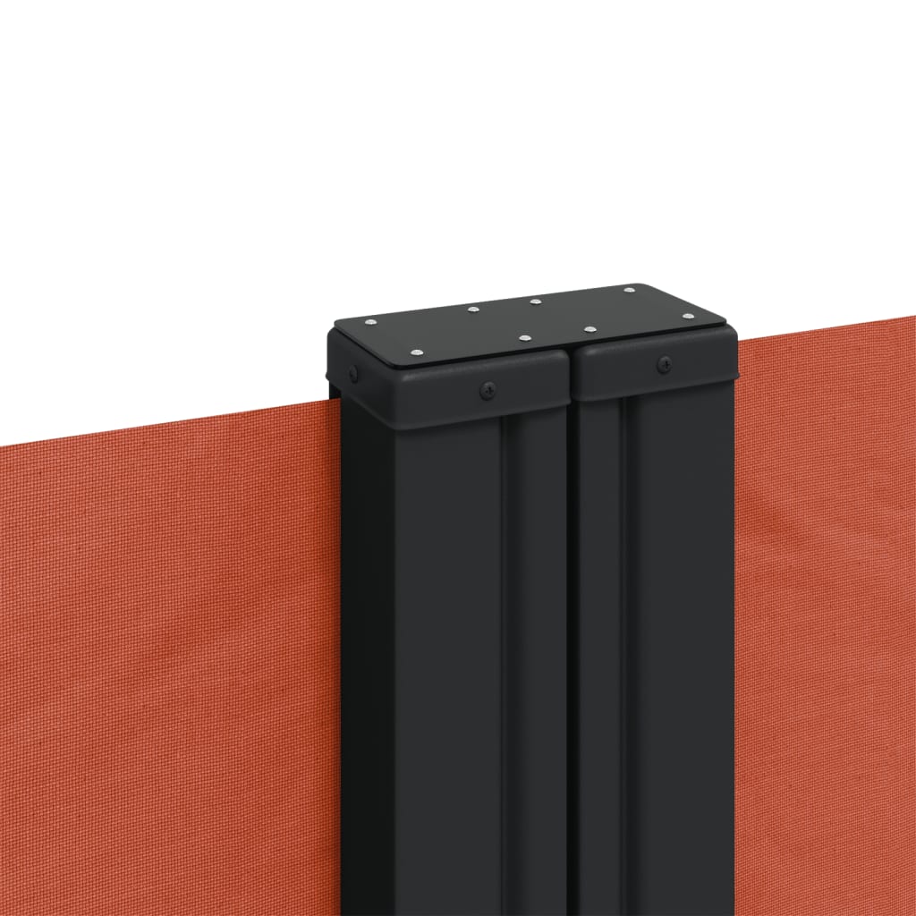 Uttrekkbar sidemarkise 220x1200 cm terrakotta