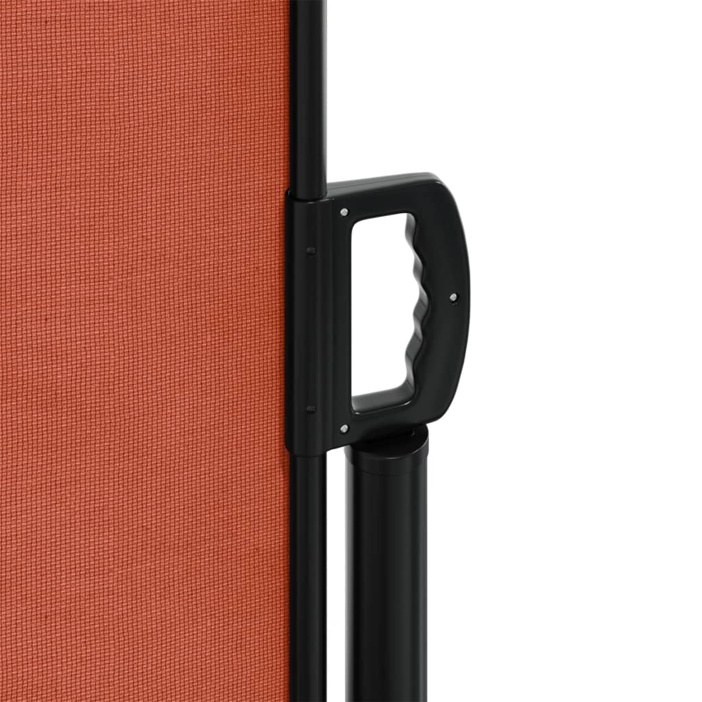 Uttrekkbar sidemarkise 220x1200 cm terrakotta