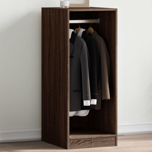 Garderobe brun eik 48x41x102 cm konstruert tre