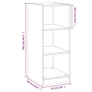 Garderobe sonoma eik 48x41x102 cm konstruert tre