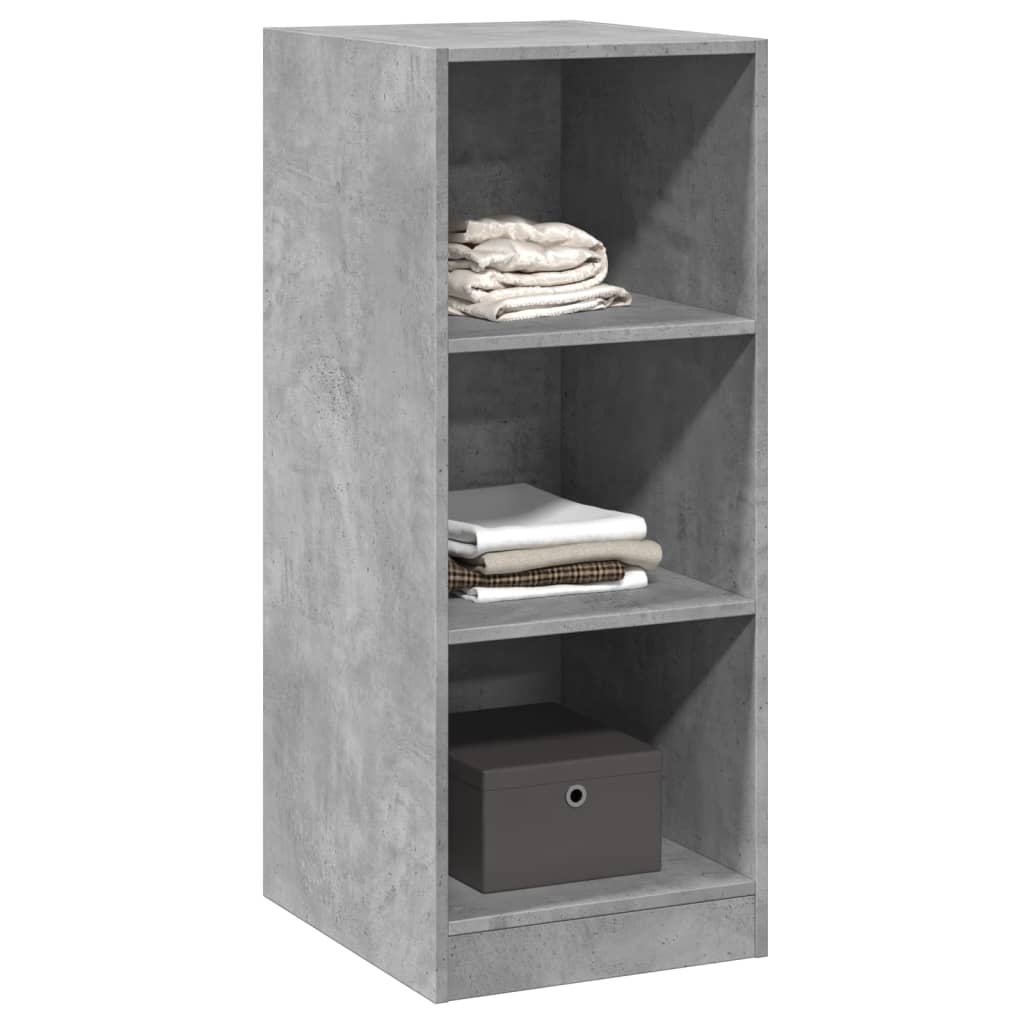 Garderobe betonggrå 48x41x102 cm konstruert tre