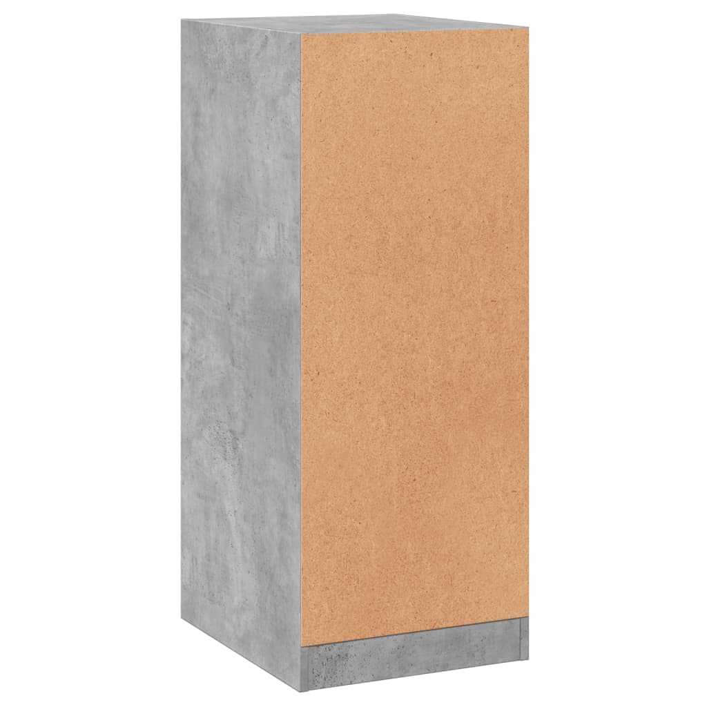 Garderobe betonggrå 48x41x102 cm konstruert tre