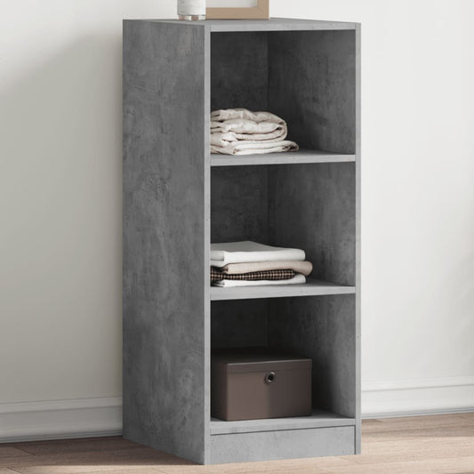 Garderobe betonggrå 48x41x102 cm konstruert tre