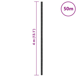 Kontrollmatte for ugress svart 4x50 m PP