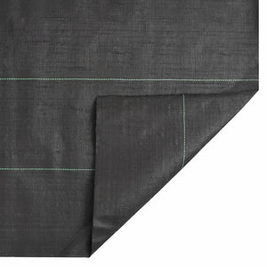 Kontrollmatte for ugress svart 2x25 m PP