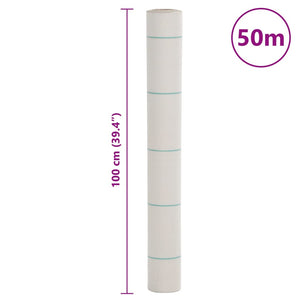 Kontrollmatte for ugress hvit 1x50 m PP