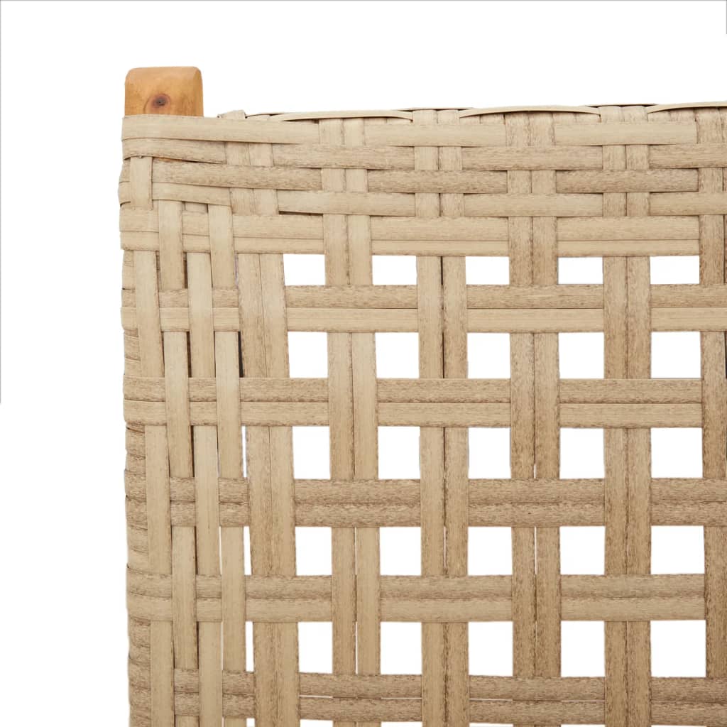 Lenestoler for hage 8 stk beige polyrotting og heltre